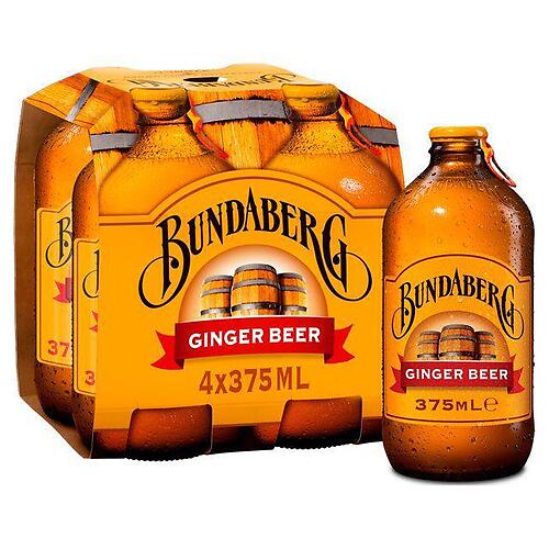 BUNDABERG ROOT BEER DRINK 4X375ML