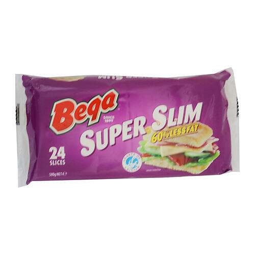 BEGA SLICED CHEESE SUPER SLIM 500GM